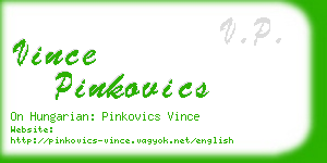 vince pinkovics business card